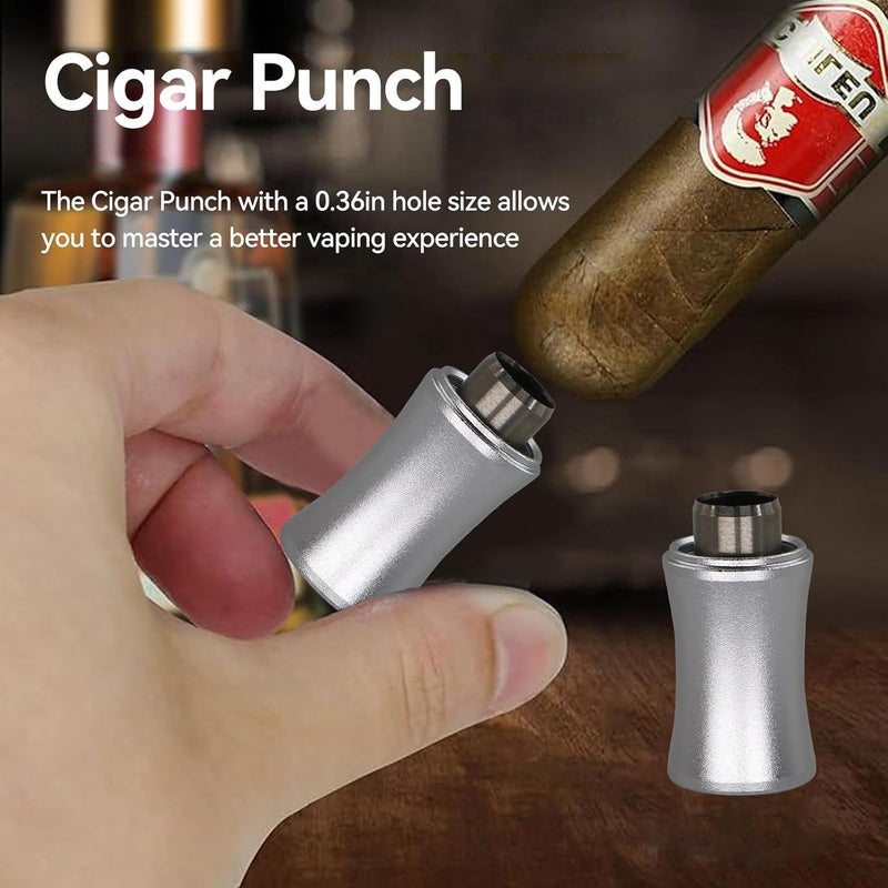 CaLeQi Cigar Punch, Cigar Draw Enhancer Cigar Nubber and Cigar Punch 3 in 1 The Cigar Punch for All Cigars is a Practical and Essential Cigar Accessories for Cigar Lovers - Image 4